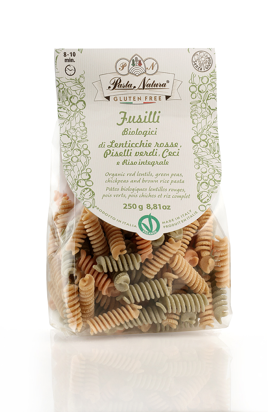 Pasta Natura – Organic Gluten Free Fusilli Red Lentils, Peas And...