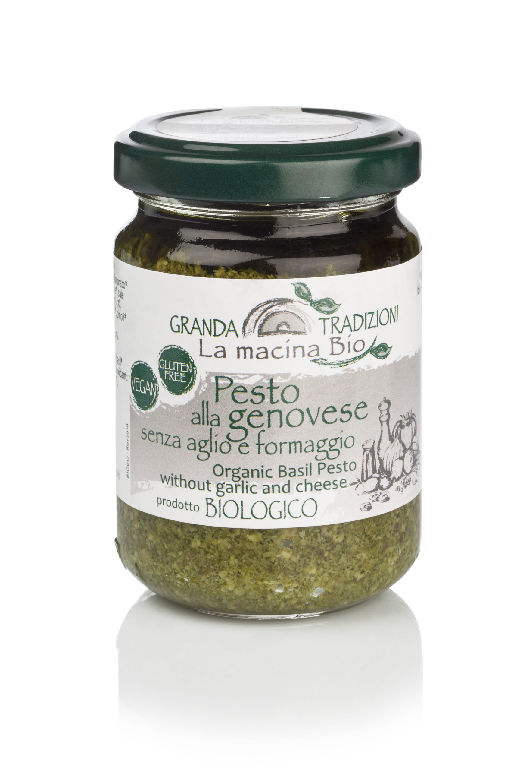 Granda Tradizioni – Organic Basil Pesto Without Garlic And Chees...