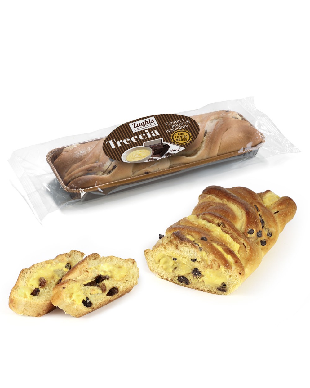 Zaghis – Treccia With Cream And Chocolate – 300g